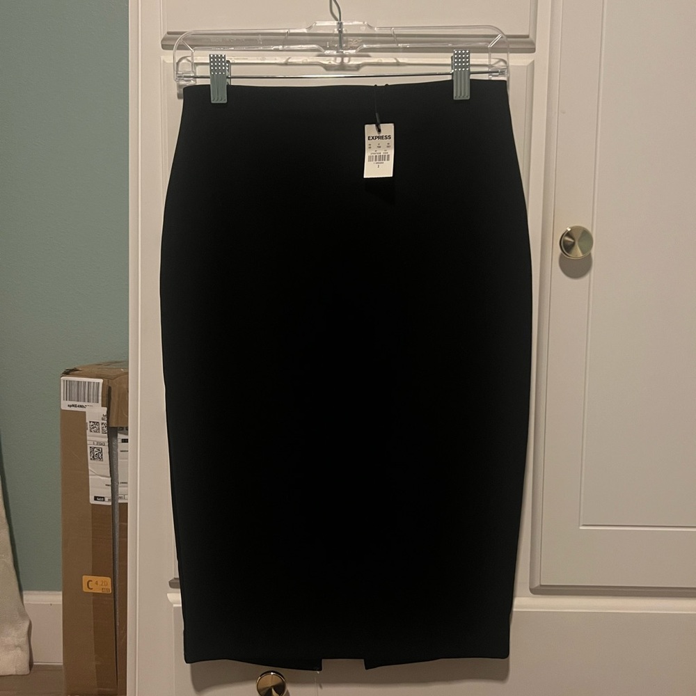 NWT Express Black Pencil Skirt